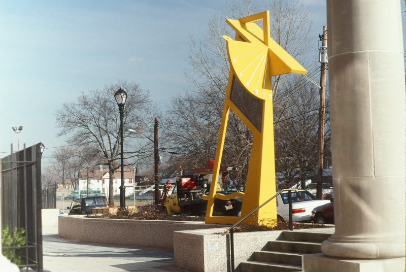 Yellow Sundial – Port Richmond High School, Staten Island, New York